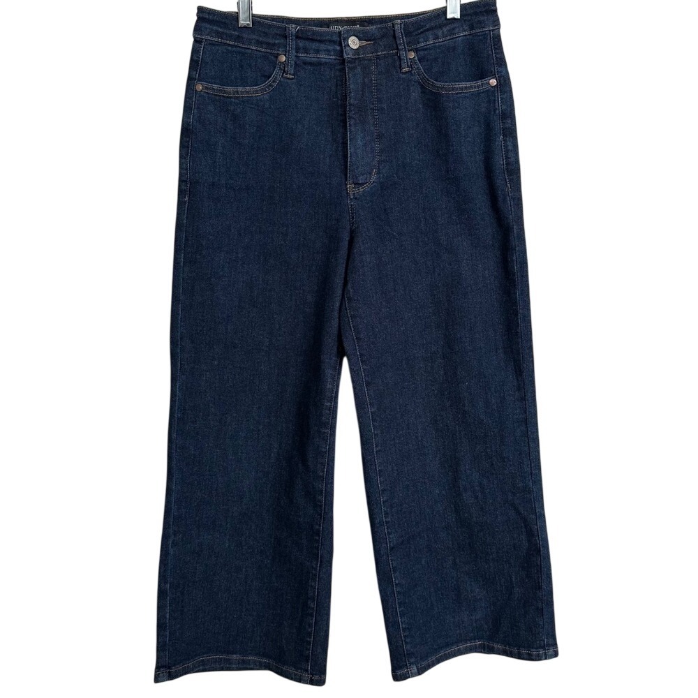 NWOT Judy Blue High Waist Wide Leg Dark Wash Denim Jeans 11/30